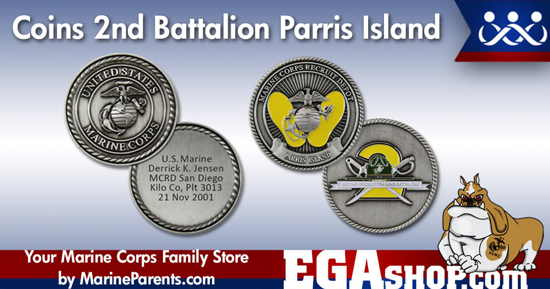 2nd Battalion Parris Island Coins