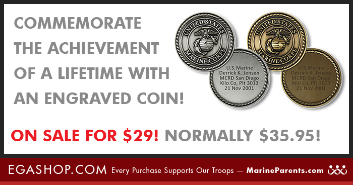 Marine Corps Custom Engraved Coins