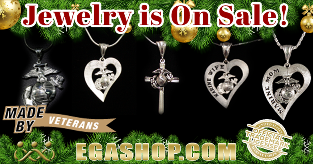 Marine Corps Sterling Silver Jewelry - On Sale!