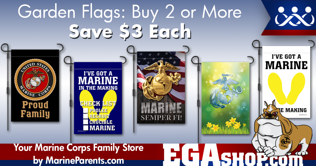 Garden Flags for Marine Families! Buy 2 Save $3 Each!