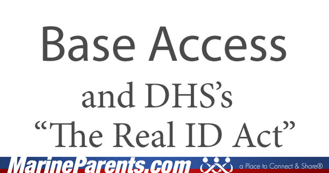 The Real ID Act and Military Base Access