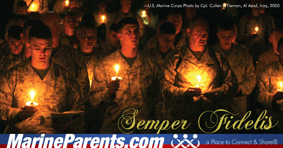 Marines Sing Silent Night