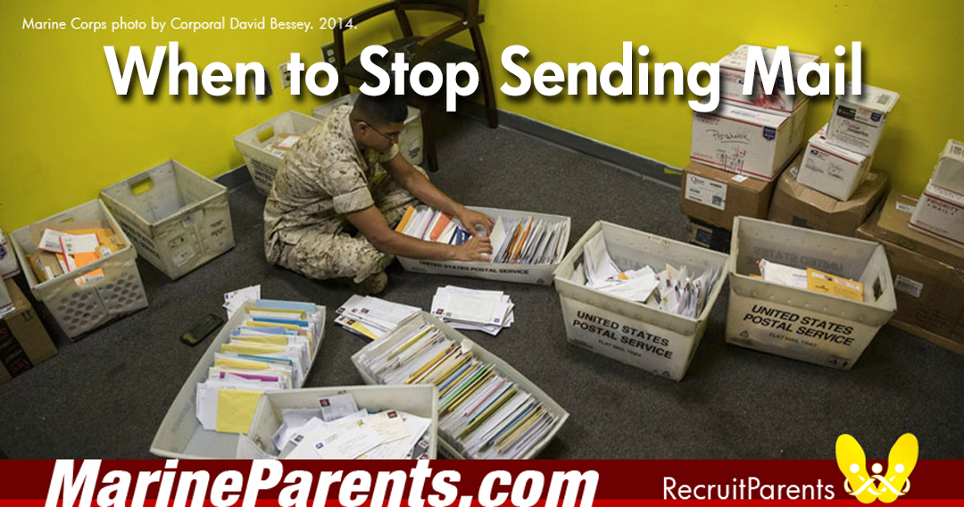 When to Stop Sending Letters During Boot Camp