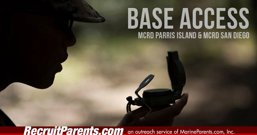 USMC Graduation Base Access MCRD Parris Island MCRD San Diego